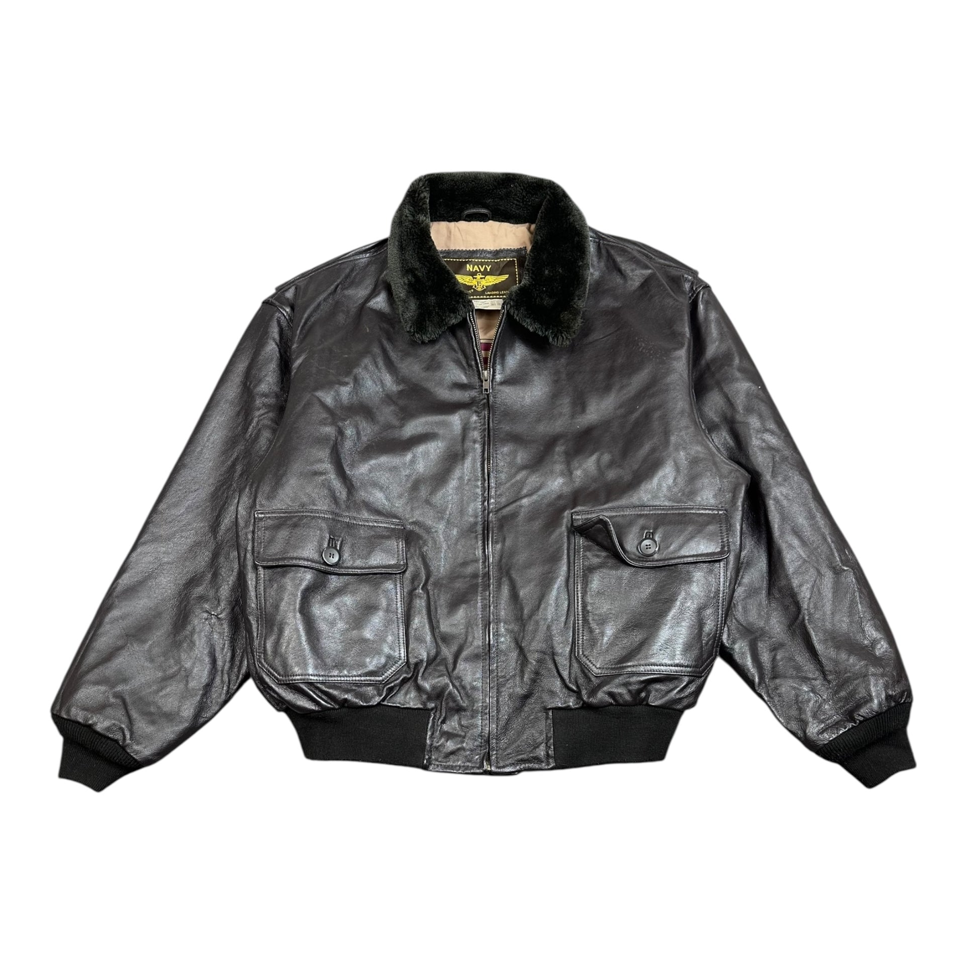 Kurtka skórzana Navy